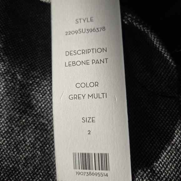 Veronica Beard Lebone Pant - Grey Multi - Picture 11 of 12